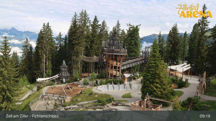 Archiv Foto Webcam Fichtenschloss Zell am Ziller