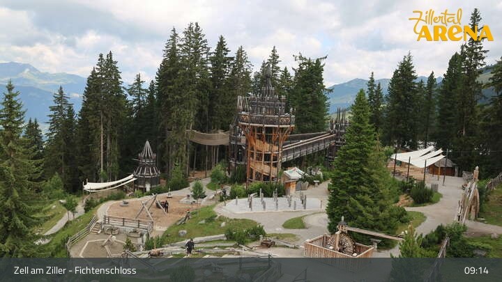 Archiv Foto Webcam Fichtenschloss Zell am Ziller