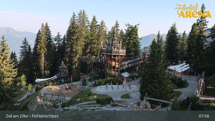 Archiv Foto Webcam Fichtenschloss Zell am Ziller