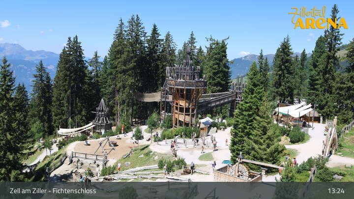 Archiv Foto Webcam Fichtenschloss Zell am Ziller