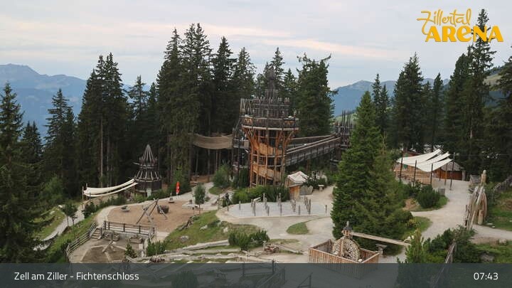 Archiv Foto Webcam Fichtenschloss Zell am Ziller