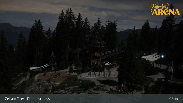 Archiv Foto Webcam Fichtenschloss Zell am Ziller