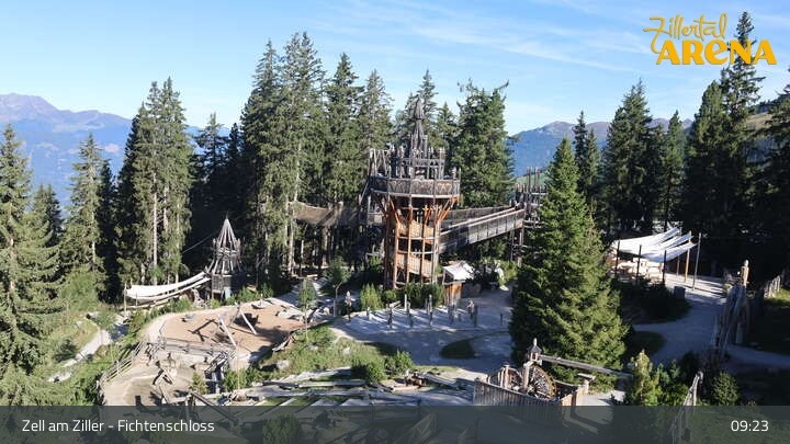 Archiv Foto Webcam Fichtenschloss Zell am Ziller