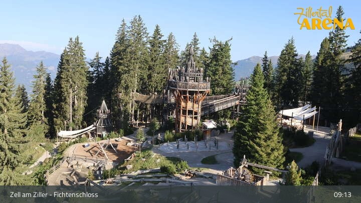 Archiv Foto Webcam Fichtenschloss Zell am Ziller