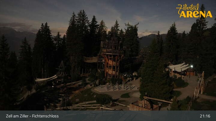 Archiv Foto Webcam Fichtenschloss Zell am Ziller