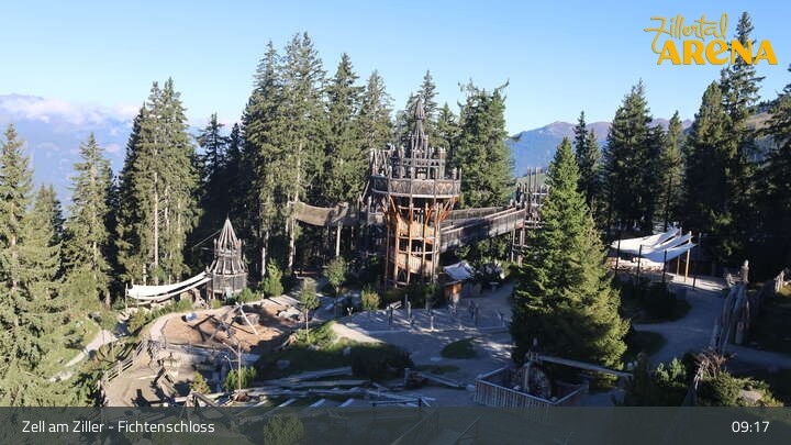Archiv Foto Webcam Fichtenschloss Zell am Ziller