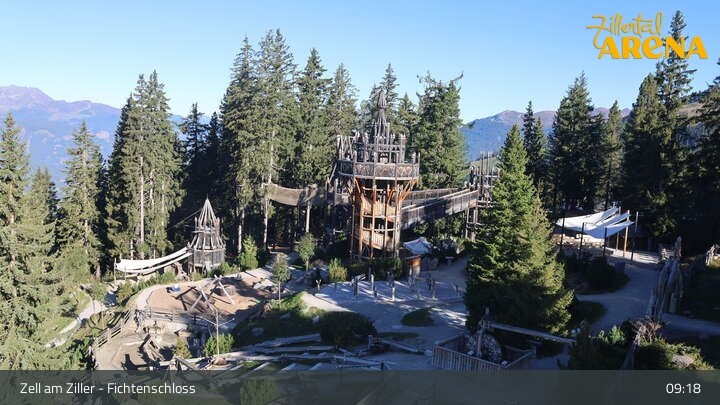 Archiv Foto Webcam Fichtenschloss Zell am Ziller