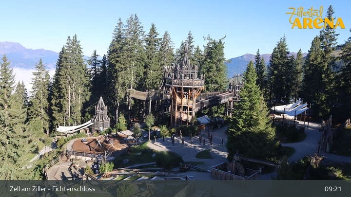 Archiv Foto Webcam Fichtenschloss Zell am Ziller