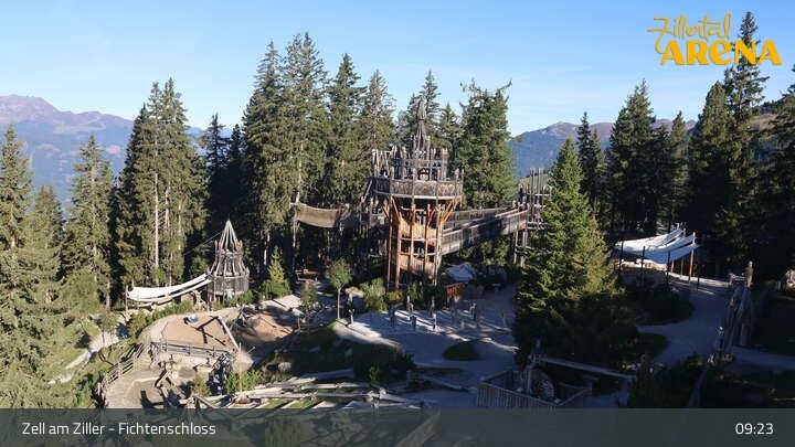 Archiv Foto Webcam Fichtenschloss Zell am Ziller