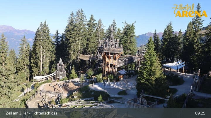 Archiv Foto Webcam Fichtenschloss Zell am Ziller