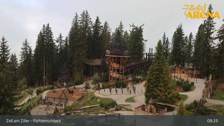 Archiv Foto Webcam Fichtenschloss Zell am Ziller