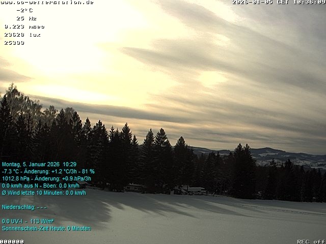 Archiv Foto Webcam der Ferienwohnung Thieme