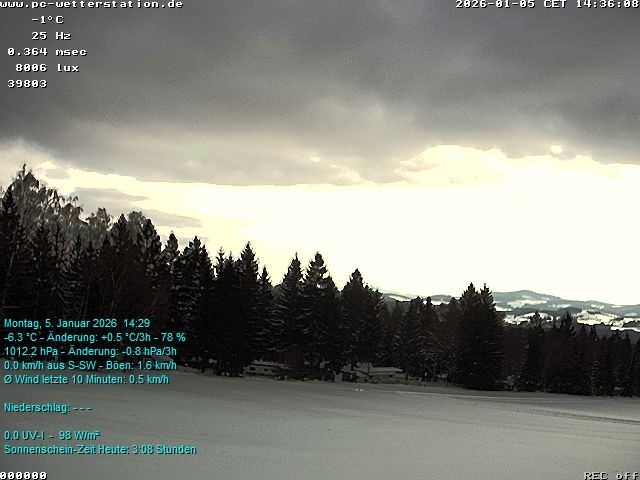 Archiv Foto Webcam der Ferienwohnung Thieme