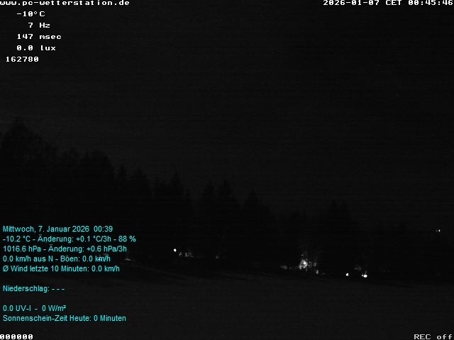 Archiv Foto Webcam der Ferienwohnung Thieme