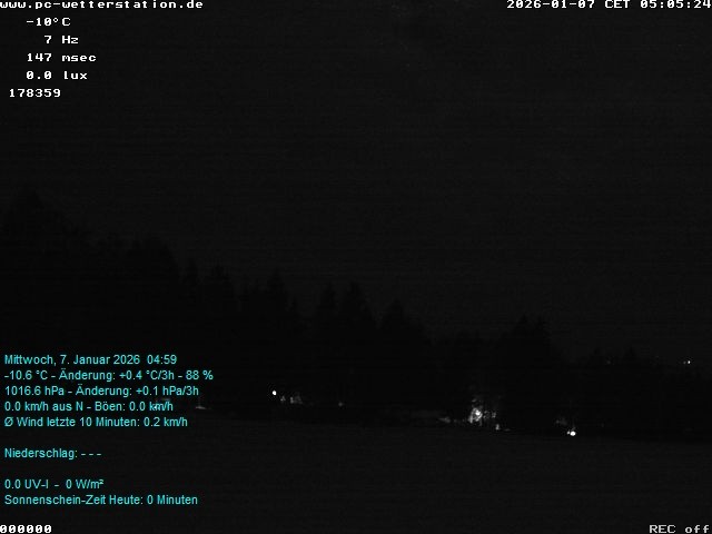 Archiv Foto Webcam der Ferienwohnung Thieme