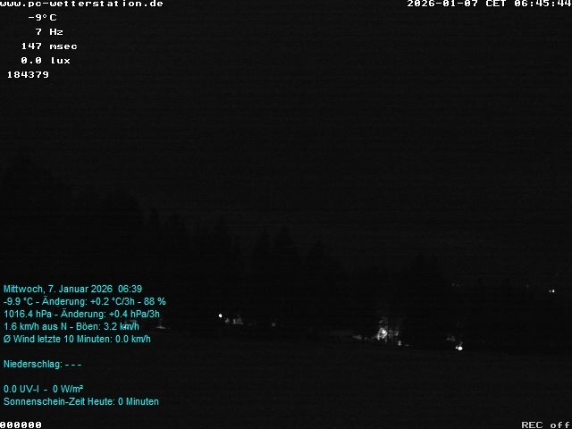 Archiv Foto Webcam der Ferienwohnung Thieme