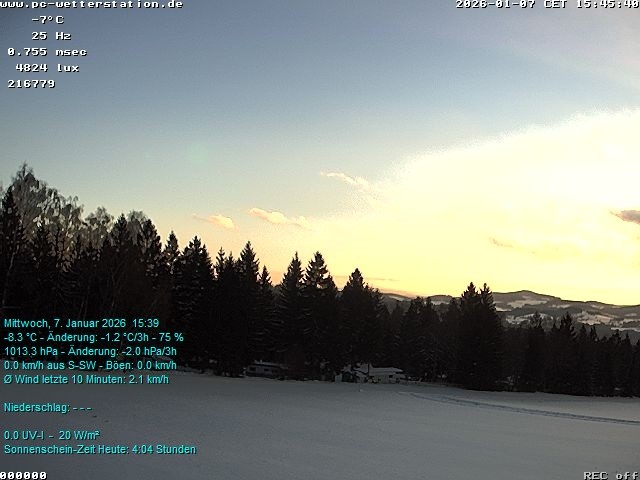 Archiv Foto Webcam der Ferienwohnung Thieme