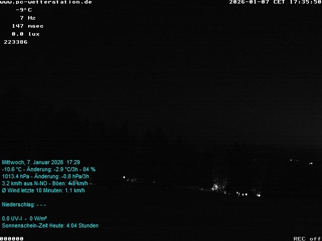 Archiv Foto Webcam der Ferienwohnung Thieme