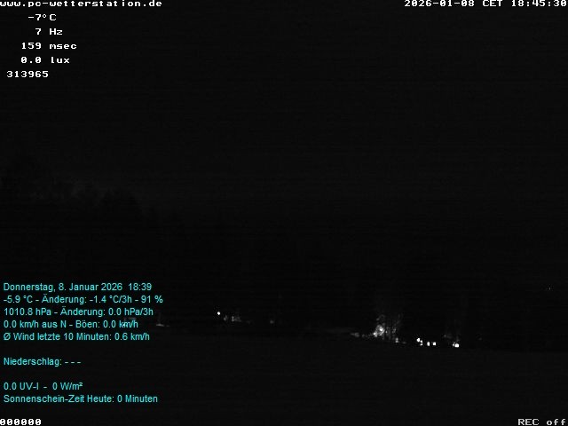 Archiv Foto Webcam der Ferienwohnung Thieme