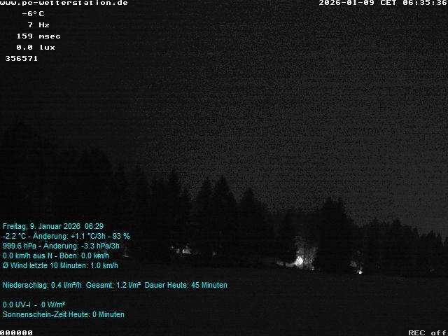 Archiv Foto Webcam der Ferienwohnung Thieme