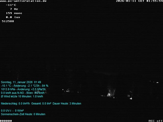 Archiv Foto Webcam der Ferienwohnung Thieme