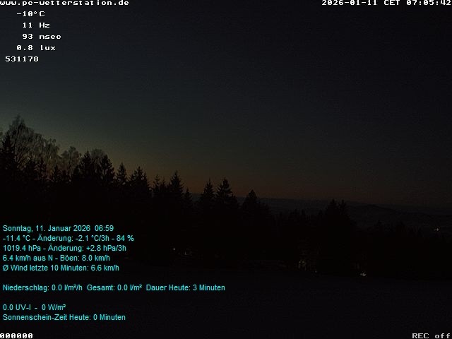 Archiv Foto Webcam der Ferienwohnung Thieme