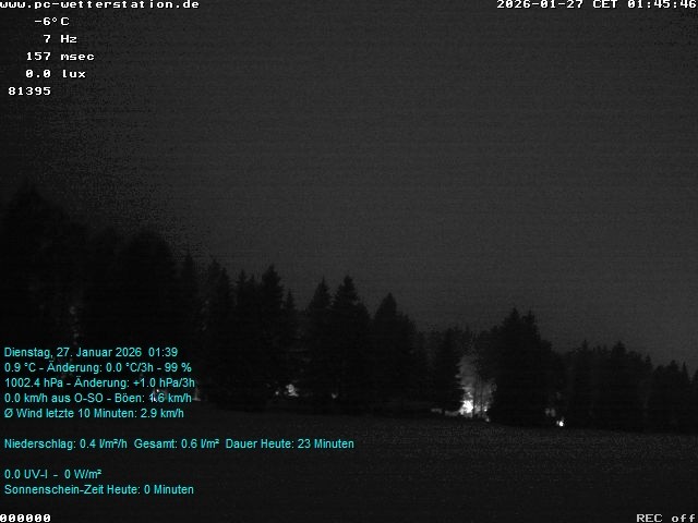 Archiv Foto Webcam der Ferienwohnung Thieme