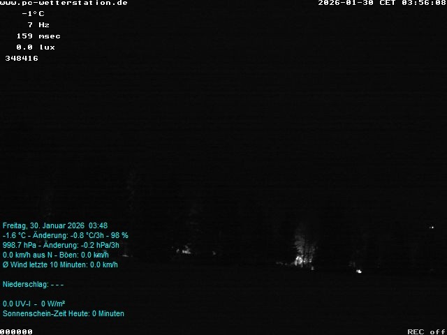 Archiv Foto Webcam der Ferienwohnung Thieme