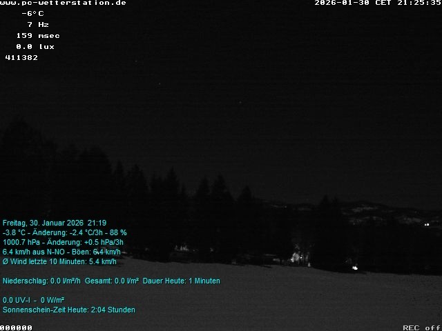 Archiv Foto Webcam der Ferienwohnung Thieme