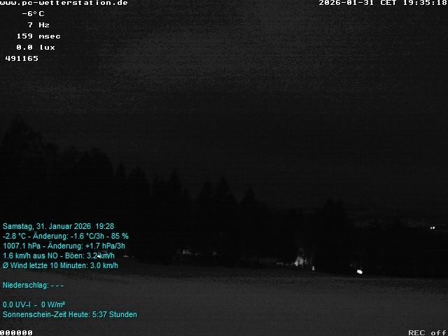 Archiv Foto Webcam der Ferienwohnung Thieme