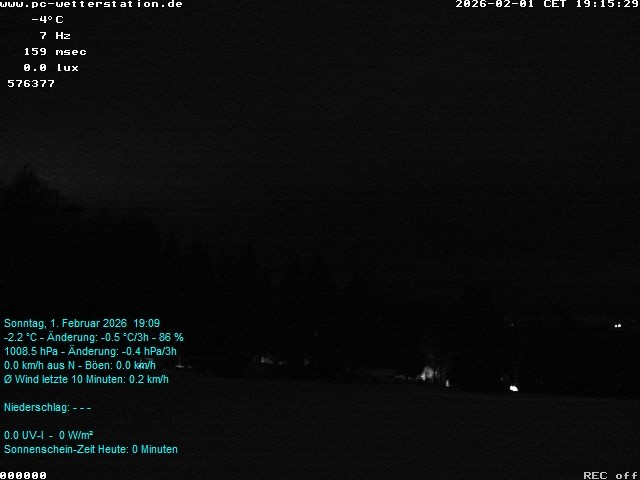 Archiv Foto Webcam der Ferienwohnung Thieme