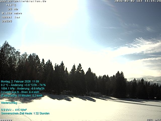 Archiv Foto Webcam der Ferienwohnung Thieme