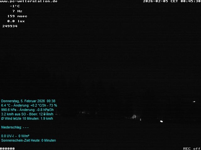 Archived image Webcam in Lackenhäuser