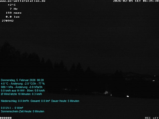 Archiv Foto Webcam der Ferienwohnung Thieme