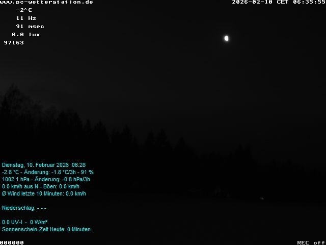 Archiv Foto Webcam der Ferienwohnung Thieme