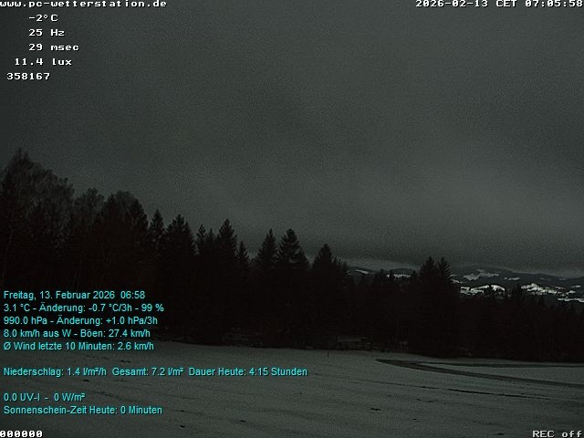 Archiv Foto Webcam der Ferienwohnung Thieme