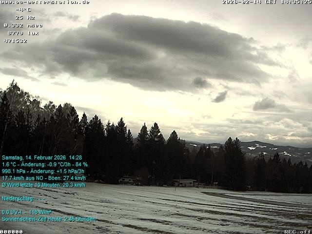 Archived image Webcam in Lackenhäuser