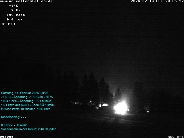 Archived image Webcam in Lackenhäuser