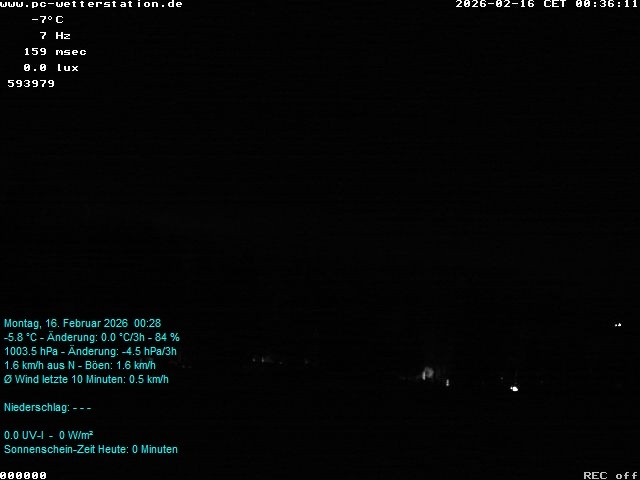 Archived image Webcam in Lackenhäuser