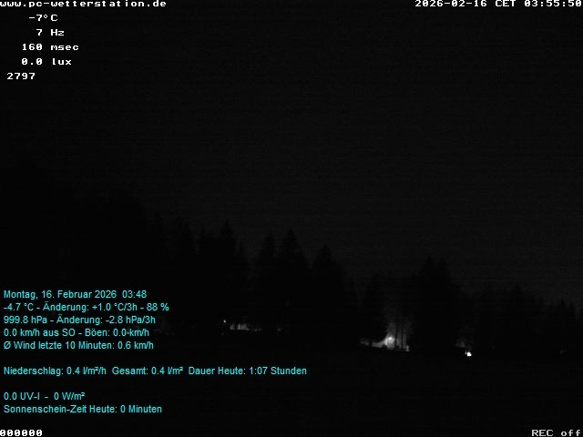 Archived image Webcam in Lackenhäuser