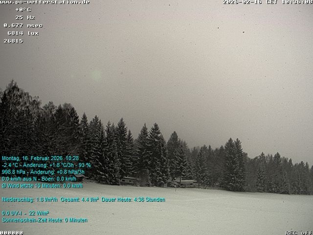 Archived image Webcam in Lackenhäuser