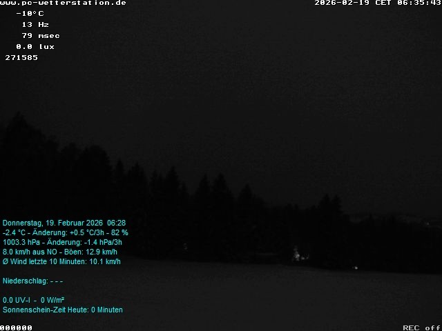 Archived image Webcam in Lackenhäuser