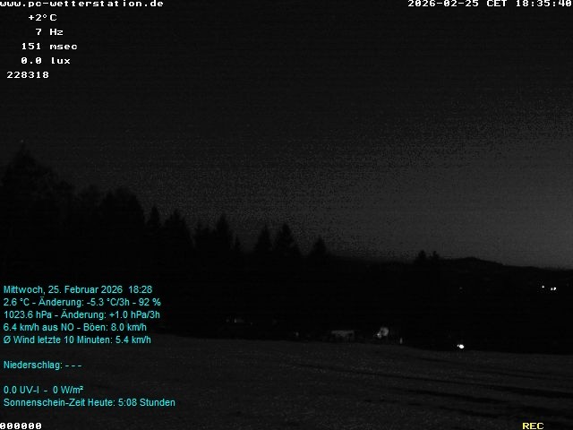 Archived image Webcam in Lackenhäuser