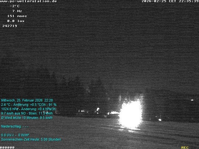 Archived image Webcam in Lackenhäuser