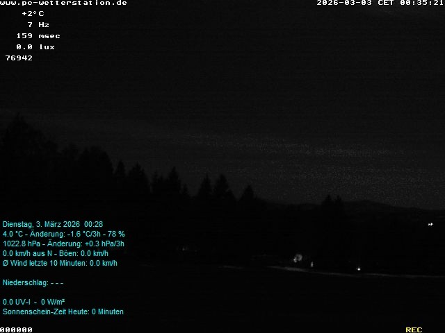 Archived image Webcam in Lackenhäuser