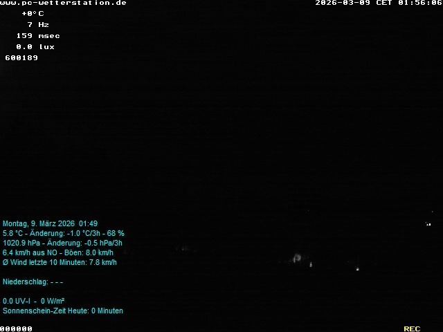 Archiv Foto Webcam der Ferienwohnung Thieme