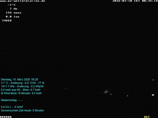 Archiv Foto Webcam der Ferienwohnung Thieme