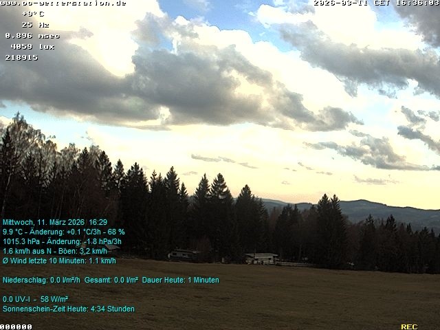 Archived image Webcam in Lackenhäuser