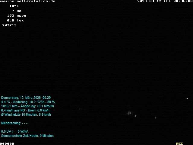 Archiv Foto Webcam der Ferienwohnung Thieme