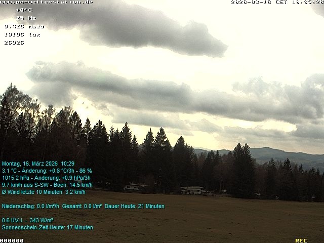 Archiv Foto Webcam der Ferienwohnung Thieme